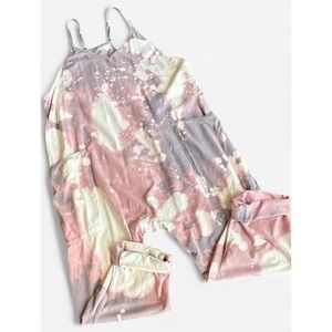 Bleach-Dye Jumpsuit